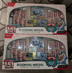 Pokemon 151 Blooming Waters Premium Collection Lot NIB Sealed Lot of 2 - Image 1