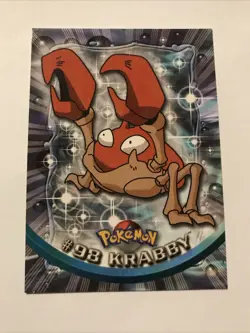 Topps Pokemon #98 Krabby Non Holo Blue Label - Image 1