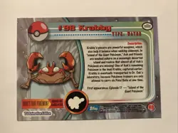 Topps Pokemon #98 Krabby Non Holo Blue Label - Image 2