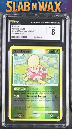 Pokemon 2007 Secret Wonders Shuckle #109/132 CGC 8 - Image 1
