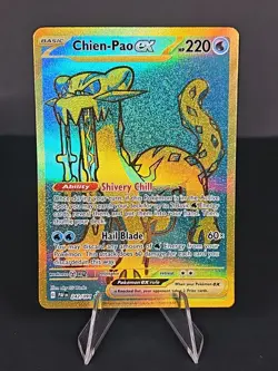 Pokemon Chien-Pao ex 242/091 SV: Paldean Fates Full Art Holo Hyper Rare - Image 1