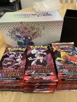 30x Pokemon TCG Destined Rivals Booster Packs Lot - New Sealed - Image 1