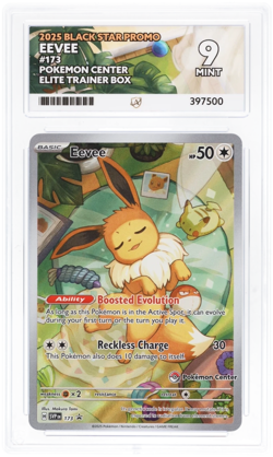 Eevee SVP 173 Prismatic Evolutions Pokemon Center Black Star Promo ACE 9 Pokemon - Image 3