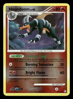 Pokemon Houndoom Uncommon Legends Awakened 57/146 LP Reverse Holo - Image 1