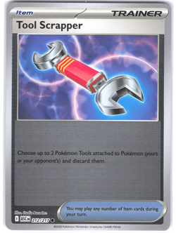 Tool Scrapper 212/217 Reverse Ascended Heroes NM Pokemon TCG - Image 1