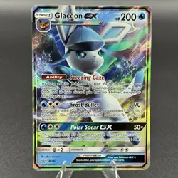 Pokemon Glaceon GX Sun & Moon Black Star Promo SM147 - NM - Image 1