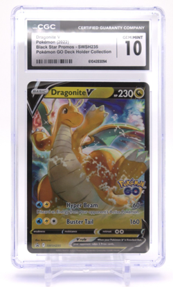 Pokemon | Dragonite V SWSH235 - BLACK STAR PROMO! - CGC GEM MINT 10 - SWSH Promo - Image 1