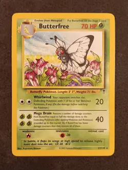 Butterfree 21/110 Legendary Collection Non Holo Rare 2002 English Pokemon WoTC - Image 1