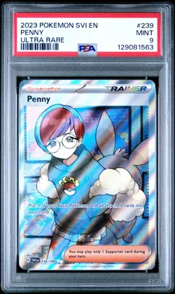 2023 POKEMON SVI EN-SCARLET & VIOLET ULTRA RARE #239 PENNY PSA 9 - Image 1