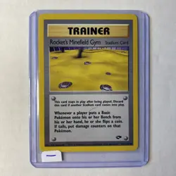Pokemon TCG Gym Challenge Set Rocket's Minefield Gym Trainer 119/132 Non Holo LP - Image 4