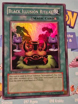 Yu-Gi-Oh Black Illusion Ritual 1st edition MRL-051 super rarecard - Image 1