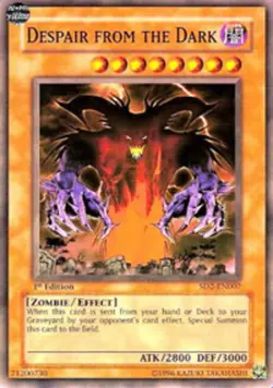 Despair from the Dark - SD2-EN007 - Common - 1st Edition Zombie Madness Yu-Gi-Oh - Image 1