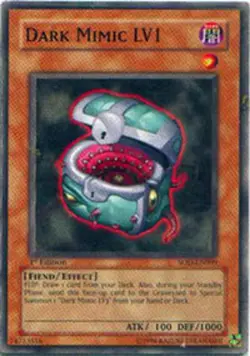 Dark Mimic LV1 - SOD-EN009 - Common - 1st Edition Soul of the Duelist Yu-Gi-Oh! - Image 1