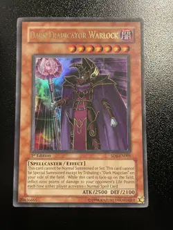 Yugioh Dark Eradicator Warlock SD6-EN001 Ultra Rare 1st Ed MP - Foil - Image 1