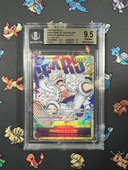 BGS 9.5 One Piece 2023 Awakening of the New Era Monkey D Luffy SEC Alt OP05-119 - Image 1