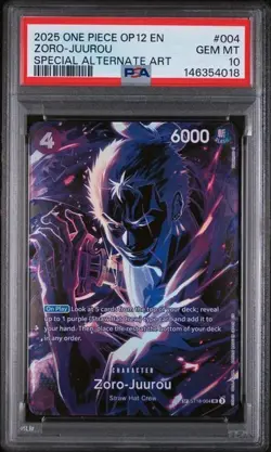 PSA 10 ZORO-JUUROU SP ST-004 OP12-LEGACY OF THE MASTER ONE PIECE 2025 - Image 1