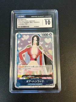 One Piece Graded CGC 10 Boa Hancock ST03-013 PRB Common Foil Japanese - Image 1