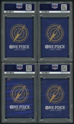 2024 One Piece OP09 Wanted Poster Sequential Set PSA 10 Luffy Teach Shanks Buggy - Image 2