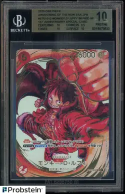 2023 One Piece Awakening/New Era ST01-012 Monkey D. Luffy Signed JPN Spcl BGS 10 - Image 1