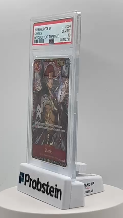 2025 One Piece EN Official Event Top Prize #004 Shanks PSA 10 GEM MINT - Image 2