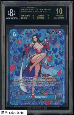 2024 One Piece Emperors in New World #OP07051 Boa Hancock SP BGS 10 BLACK LABEL - Image 1
