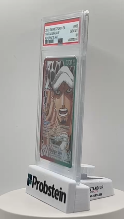 2022 One Piece OP01 EN Alternate Art Pre-Errata Alpha #002 Trafalgar Law PSA 10 - Image 2