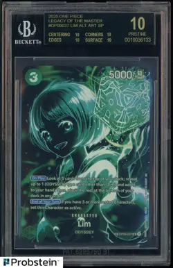 2025 One Piece Legacy of Master OP09037 Lim Alt Art SP BGS 10 BLACK LABEL POP 8 - Image 1