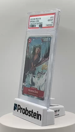 2023 One Piece Promo 3 on 3 Cup Top Prize #013 Roronoa Zoro PSA 10 GEM MINT - Image 2