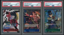 One Piece 3rd Anniversary Tournament Winner Sequential Set Luffy Ace Sabo PSA 10 - Image 1