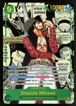 One Piece English OP14-119 Manga Alternate Art Dracule Mihawk - Image 1