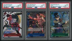 2025 One Piece 3rd Anv 3 Brthrs Winner Sabo Luffy Ace Sequential Set (3) PSA 10 - Image 1