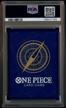 2025 One Piece OP13 Japanese 3rd Anniversary Gold #004 Shanks PSA 10 GEM MINT - Image 3