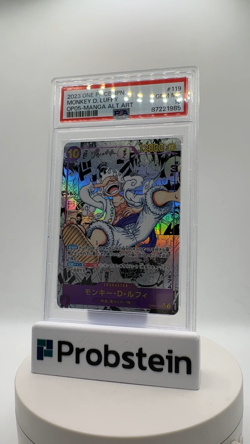 2023 One Piece Japanese OP05 Manga Alternate Art #119 Monkey D Luffy PSA 10 - Image 2