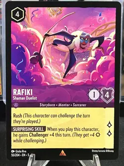 Disney Lorcana Shimmering Skies #55 Rafiki Rare - Image 1