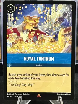 Disney Lorcana Shimmering Skies #161 Royal Tantrum Rare - Image 1