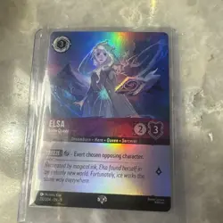 Disney Lorcana Fabled Elsa Snow Queen Epic Holo Foil Card 210/204 - Image 1