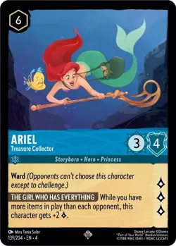 Disney Lorcana TCG - Ursula’s Return - Ariel - Treasure Collector - 139/204 - Image 1