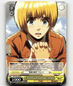 Weiss Schwarz - "Confused Feelings" Armin - Attack on Titan - Image 1