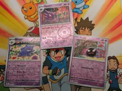 3 Card Pokemon REVERSE Holo Gengar Haunter Gastly 094 - MEW 151 - Image 1