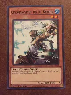 Cryomancer Of The Ice Barrier Yugioh SDFC-EN007 Trading Card - Image 1