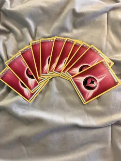 Discounted Fairy Pink Pokemon Energy Cards, 11 Total - Image 1