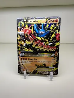 Pokemon TCG M Lucario EX Holo Ultra Rare Card 55/111 Furious Fists - Image 1