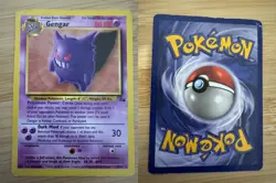 Pokemon TCG Gengar Fossil Card 20/62 Unlimited Rare MP Vintage WOTC - Image 1