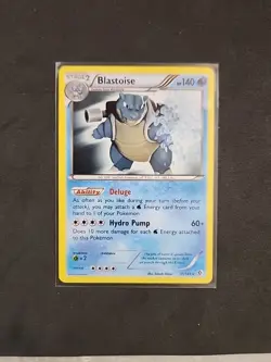 2012 Blastoise 31/149 Non Holo Rare Pokemon Card BW Boundaries Crossed - LP - Image 1