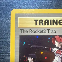 Vintage Pokemon TCG Card - The Rocket's Trap Gym Heroes 19/132 Holo Rare - Image 2