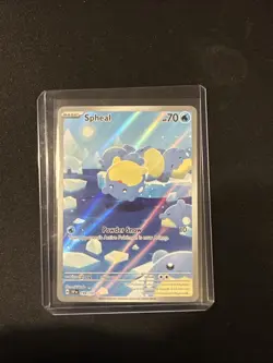 Pokemon TCG Spheal Illustration Rare Holo Card 199/191 Sv08: Surging Sparks - Image 1