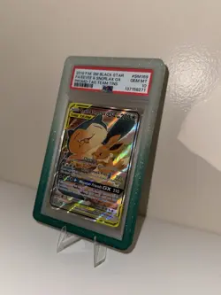 Pokemon Evee and Snorlax GX Full Art Tag Team Promo Card PSA 10 - Image 2