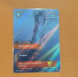 Boneshiver Gear Equipment Card KAMI 118a/221 RQ Promo - Image 1