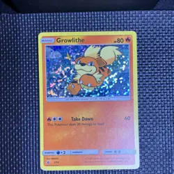 Pokemon Growlithe Holo Promo 001/012 McDonald's 2018 Basic 80 HP English Card - Image 1