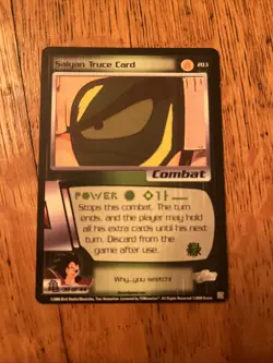 DBZ Dragon Ball Z CCG TCG Limited Saiyan Truce Card #203 saiyan Saga Non-foil - Image 1